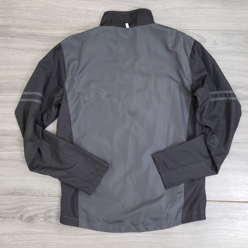 Maxed Men's Lightweight Windbreaker Jacket Grey/Black Size Medium - Picture 5 of 8